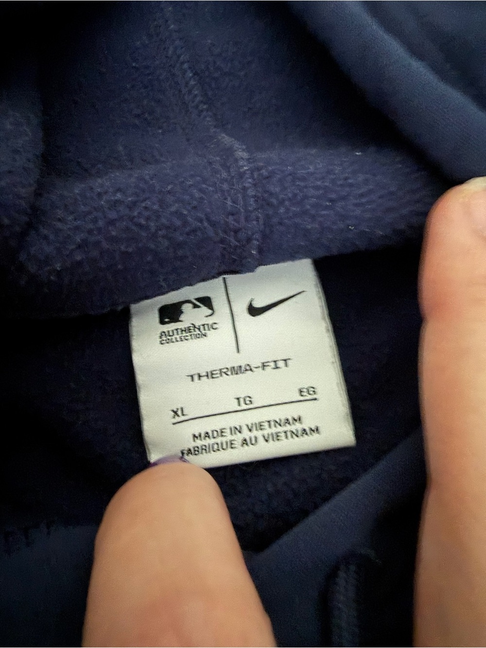 Nike Navy Therma-FIT Hoodie - Picture 2 of 6